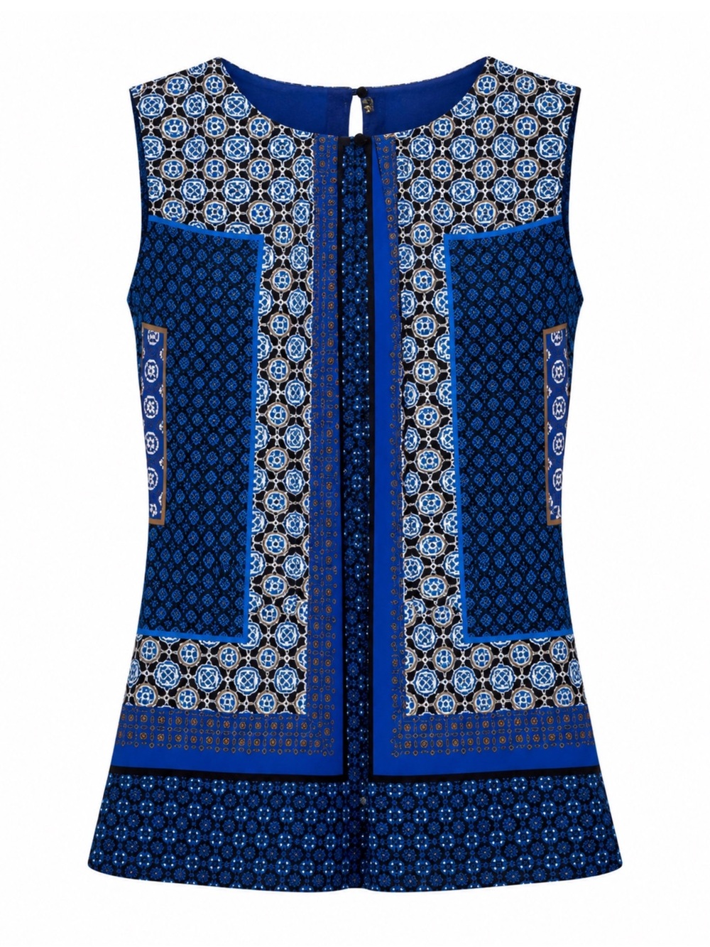 Calvin Klein Royal Blue Printed Tank Top